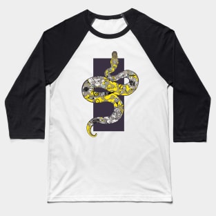 Floral Snake Baseball T-Shirt